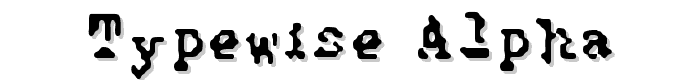 Typewise Alpha font